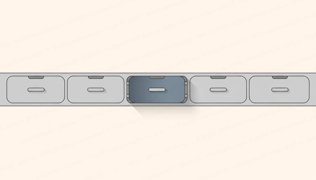 A single labeled drawer pulled open from a cabinet, suggesting picking the right purpose-built tool