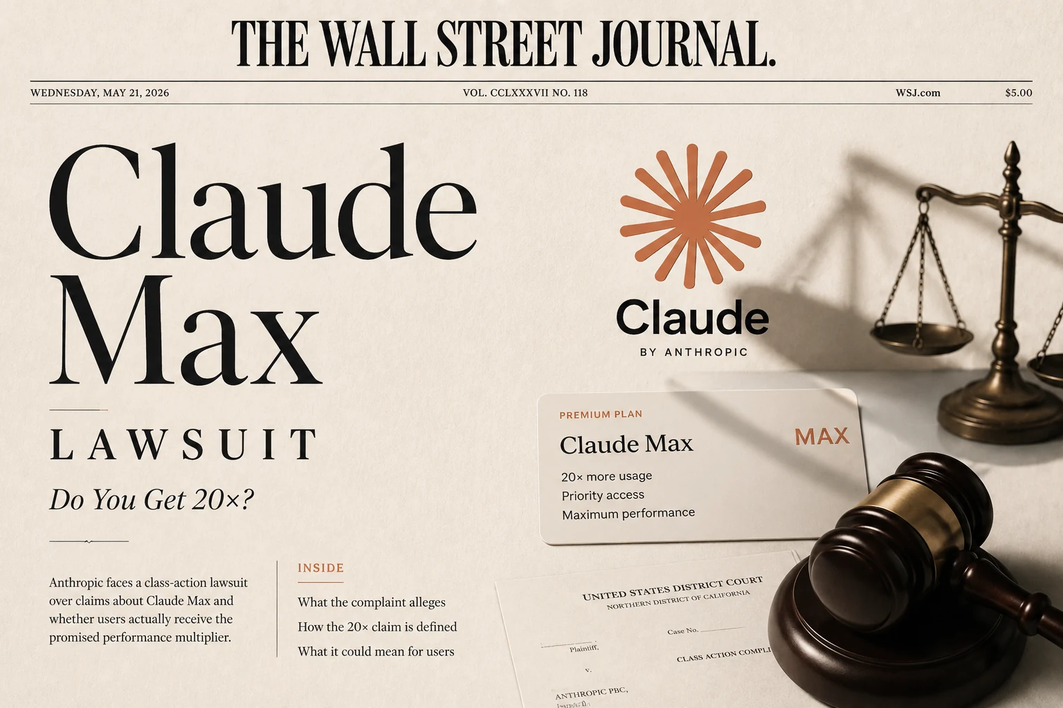Anthropic Claude Max Lawsuit: Do You Get 20x?