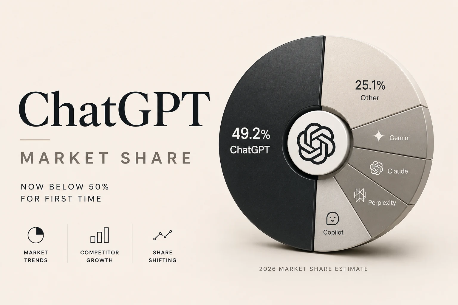 ChatGPT Market Share 2026: Now Below 50% for First Time