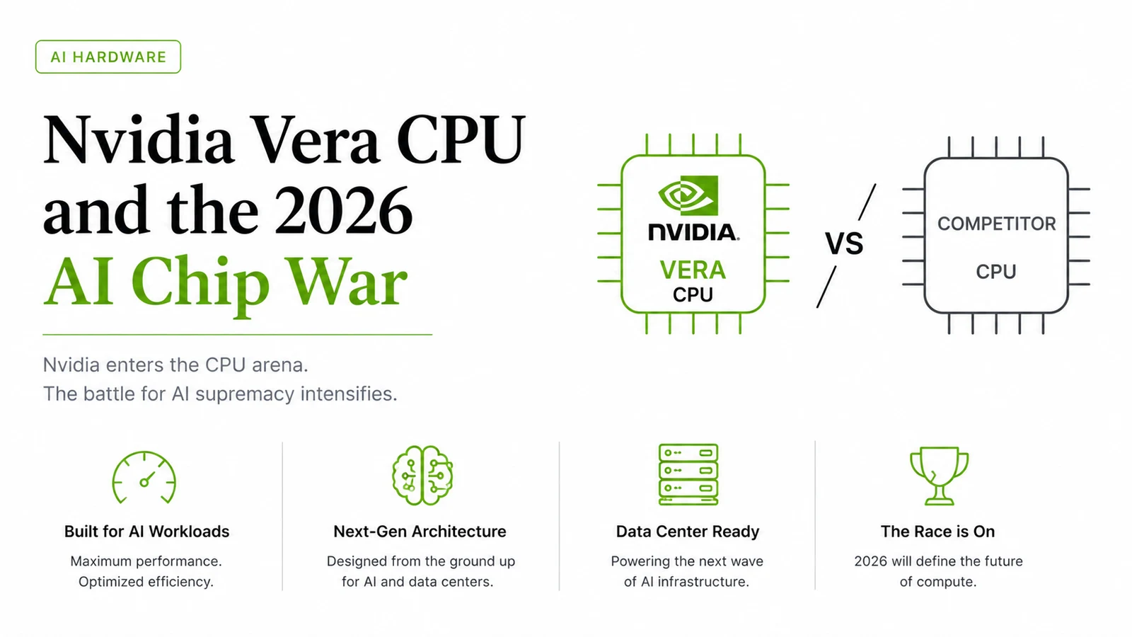 Nvidia Vera CPU Breakthrough: Impact on 2026 AI Chip War