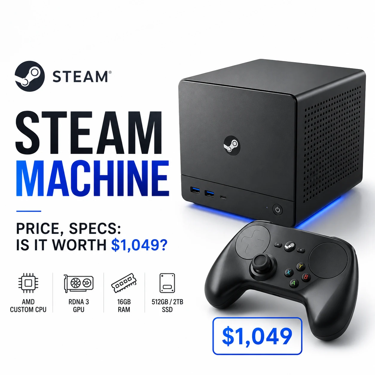Steam Machine Price, Specs: Is It Worth $1,049?