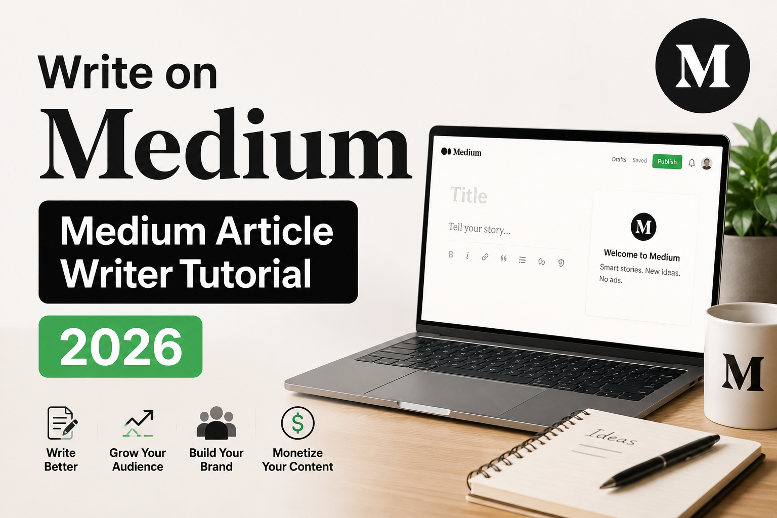 Write on Medium : Medium Article Writer Tutorial 2026